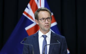 WELLINGTON, NEW ZEALAND - APRIL 28: Director-General of Health Dr Ashley Bloomfield speaks to media during a press conference at Parliament on April 28, 2020 in Wellington, New Zealand.