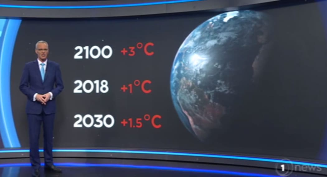 Simon Dallow with the alarming warnings from the IPCC on TVNZ1 News - after a report on petrol prices first.