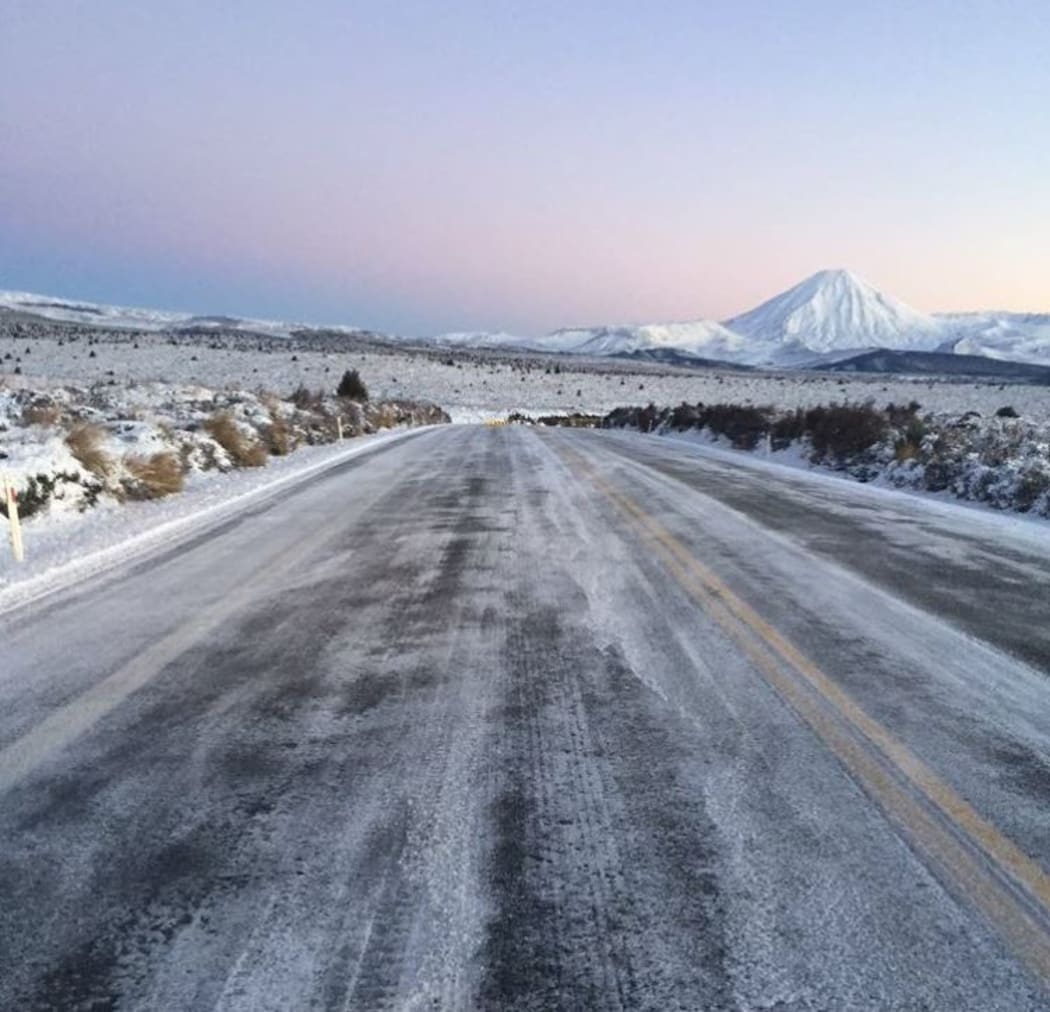 Ice and snow had shut Desert Road earlier on 27 June.