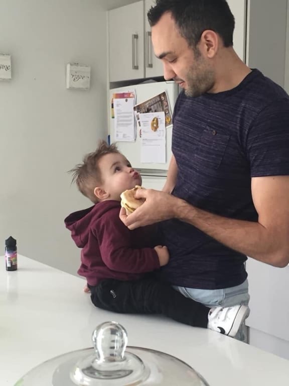 Andre Maddock and his son Lucas. Andre died following a Pharmac brand switch that effected his epilepsy medication.