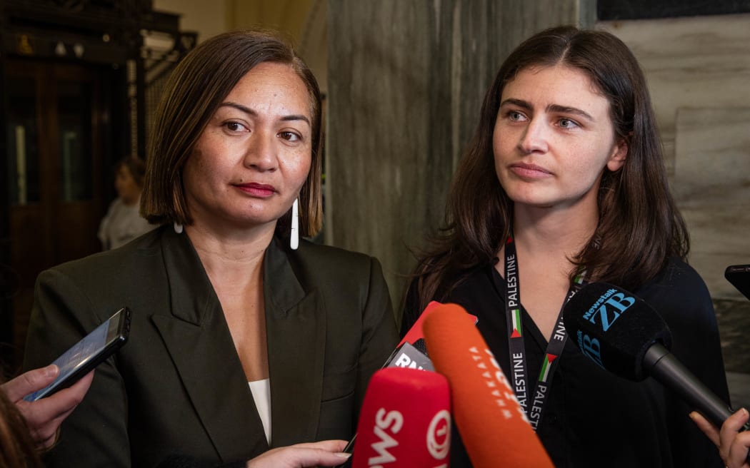 Green Party co-leaders Marama Davidson and Chloe Swarbrick