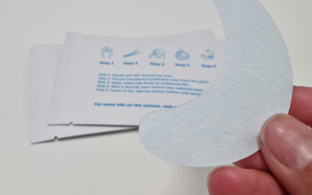 Under eye masks infused with marine collagen nanofibre.