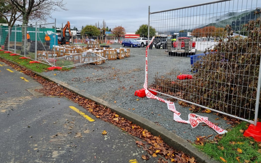 An excavator used to smash into a BP service station in Wainuiomata, Lower Hutt, was taken from a nearby construction site, police said.