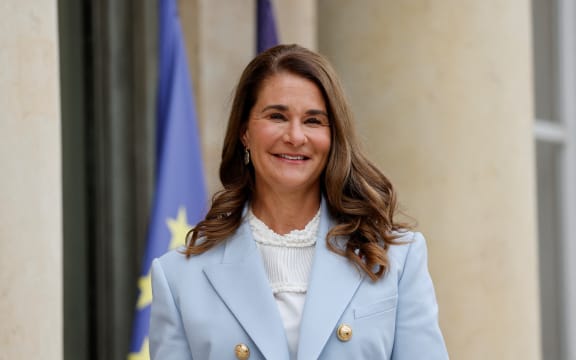 (FILES) Melinda Gates, co-founder of the Bill & Melinda Gates foundation, arrives for a meeting with French President at the Elysee Palace in Paris on July 1, 2021. Melinda Gates said on May 13, 2024 she was leaving the philanthropy mega foundation that she established with her ex-husband, Microsoft co-founder Bill Gates. "After careful thought and reflection, I have decided to resign from my role as co-chair of the Bill & Melinda Gates Foundation," she wrote in a statement posted on social media, adding the resignation would become effective on June 7. (Photo by Ludovic MARIN / AFP)