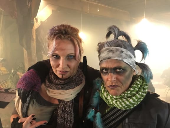 Dawn Marron (on right)