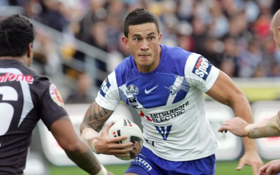 Sonny Bill Williams playing for the Bulldogs in 2008.