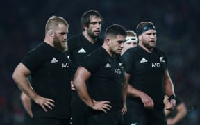 All Blacks Owen Franks, Codie Taylor and Joe Moody