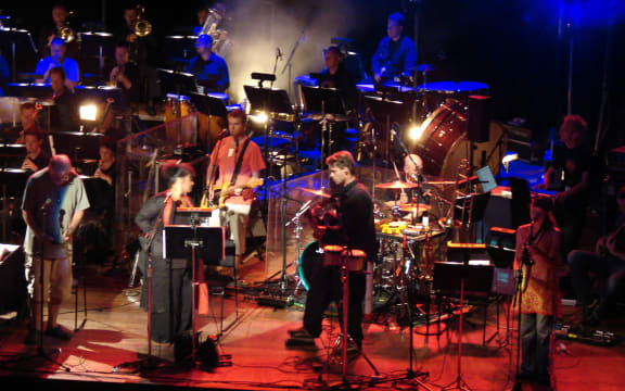 Salmonella Dub and the NZSO performing at the Aotea Centre in 2008.