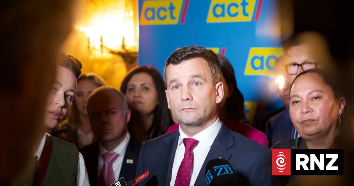 Watch: ACT leader David Seymour reveals alternative budget | RNZ