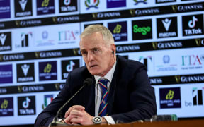 Italy head coach Kieran Crowley