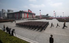 A military parade in North Korea.