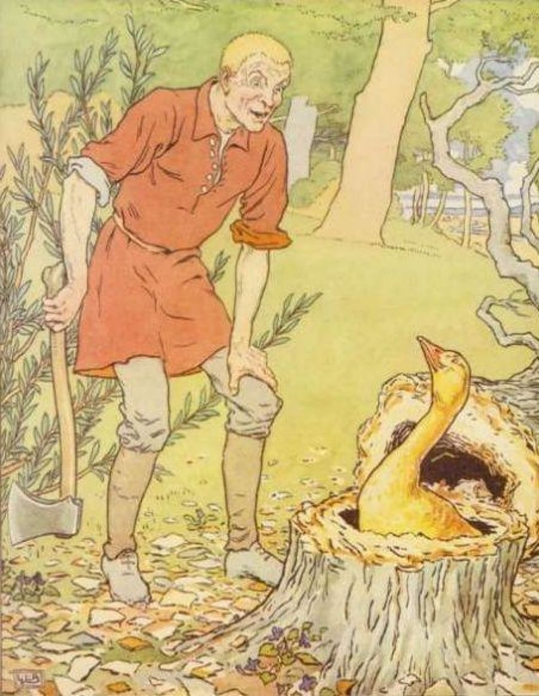 Illustration from The Golden Goose Book, Frederick Warne & Co., Ltd. 1905