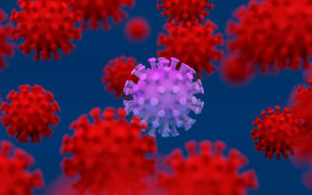 New species of corona virus covid 19 micro cell, 3d rendering