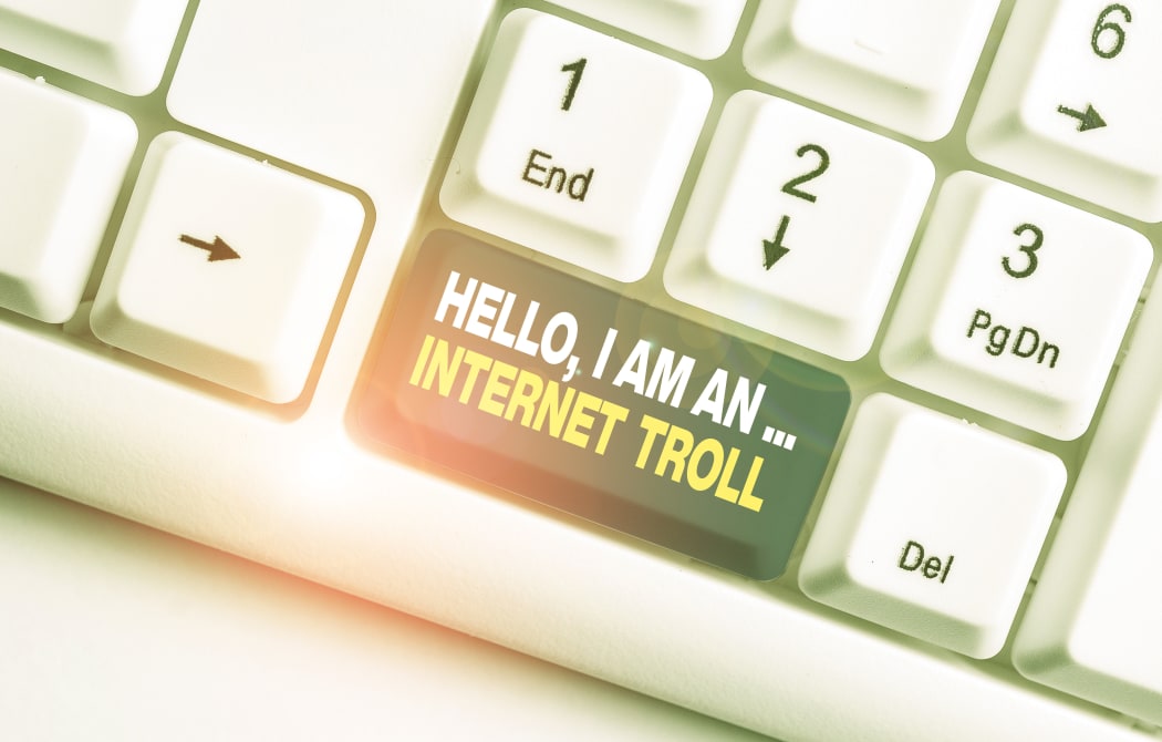 Handwriting text Hello I Am An Internet Troll. Conceptual photo Social media troubles discussions arguments
