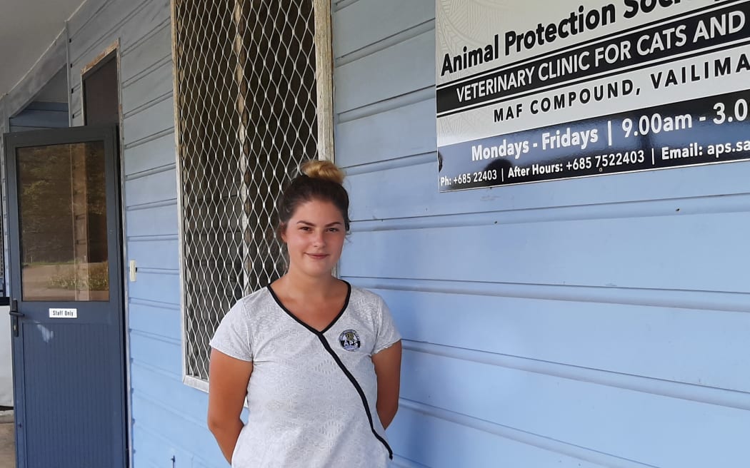 Dr Harriet Thornton of the Animal Protection Society of Samoa