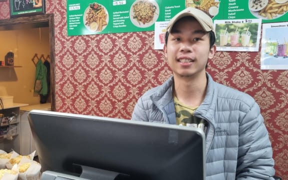 Cafe owner William Theng
