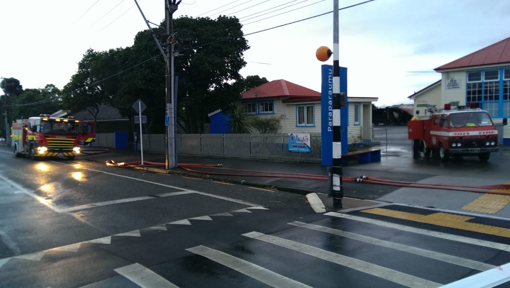 The police and fire service are treating the fire at Paraparaumu School as suspicious.