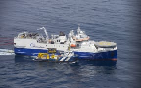 The seismic blasting ship, Amazon Warrior.