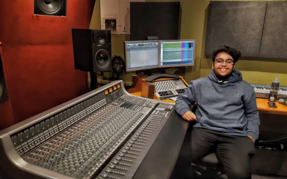 Chaitanya Rajapurkar in the Khan's Mumbai studio