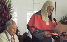 Satiu Simativa Perese is sworn in