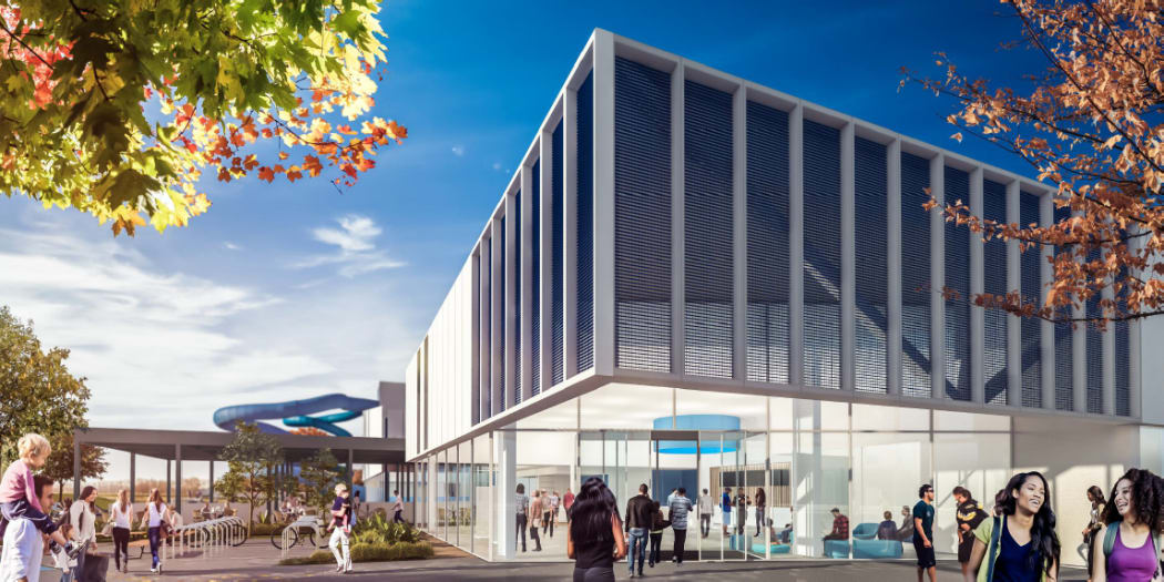 Artists rendering of the proposed pool in Napier.