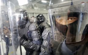 Staff demonstrate how they will deal with any major incidents at the prison.