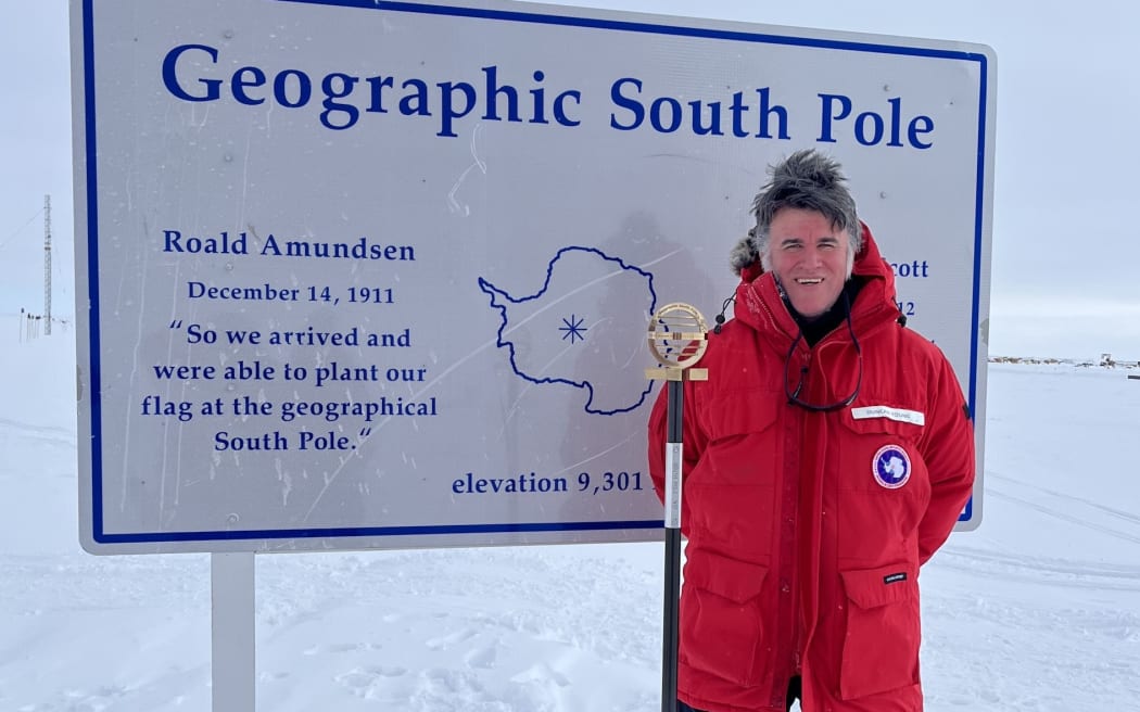 Duncan Young at the South Pole as part of the NSF COLDEX project to search for the oldest ice in Antarctica, where he used an aircraft outfitted with instruments, including radar, very similar to what be used on the Europa Clipper.