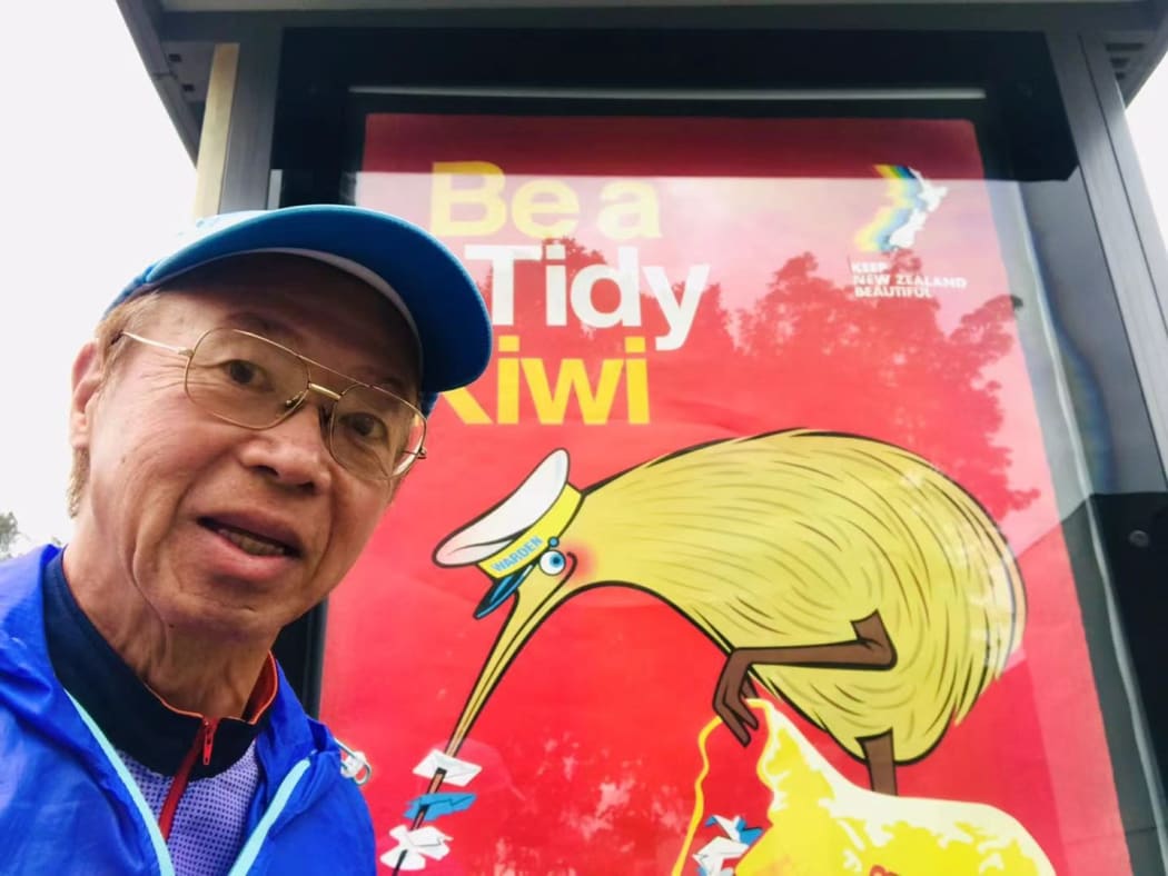 Seventy-two-year-old Auckland runner Ronald Chen.