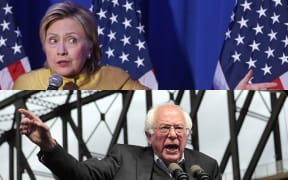 Hilary Clinton is on top of Bernie Sanders in all the major results, but Sanders is refusing to back down.
