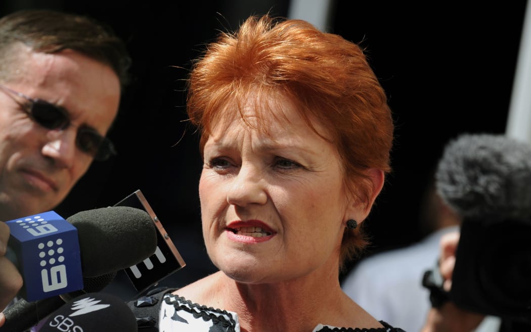 Australian politician Pauline Hanson.