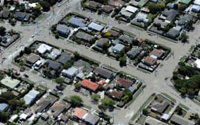 The Christchurch suburb of Bexley is flooded with silt and water forced up through the weakened ground by liquefaction following the February 22 earthquake.