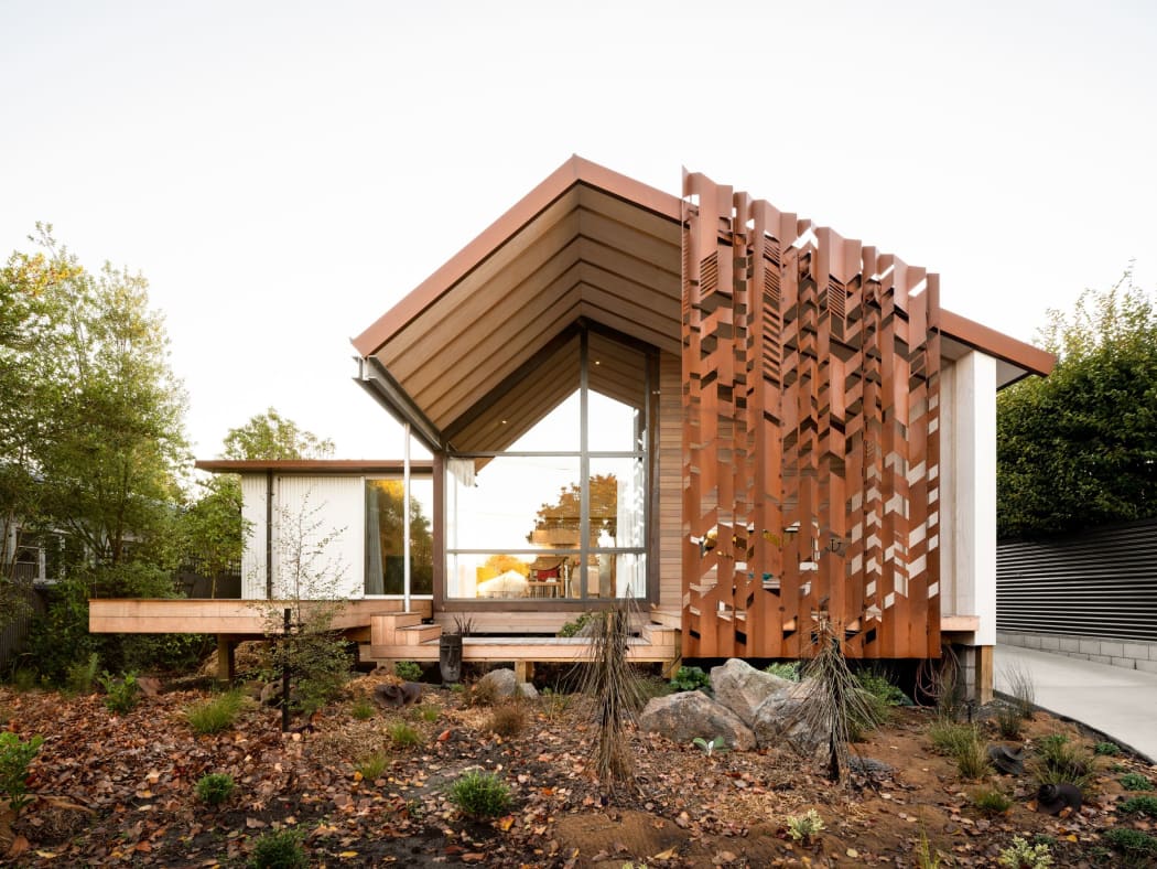 A house called a swamp dwelling in Christchurch's Opawa has won an architectural award for its sophisticated and unassuming beauty.