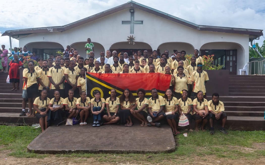 Team Vanuatu for the 2025 Pacific Mini Games.