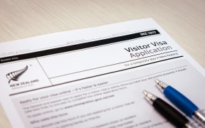 Immigration New Zealand visa application form, visitor visa.
