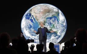 Al Gore, former vice-President of the United States, guided the talks for the Safeguarding Our Planet panel at the World Economic Forum in Davos.