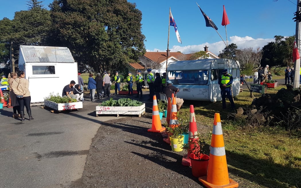 Police are at  Ihumātao in Auckland to evict occupants that have been living on the land for the last two years.