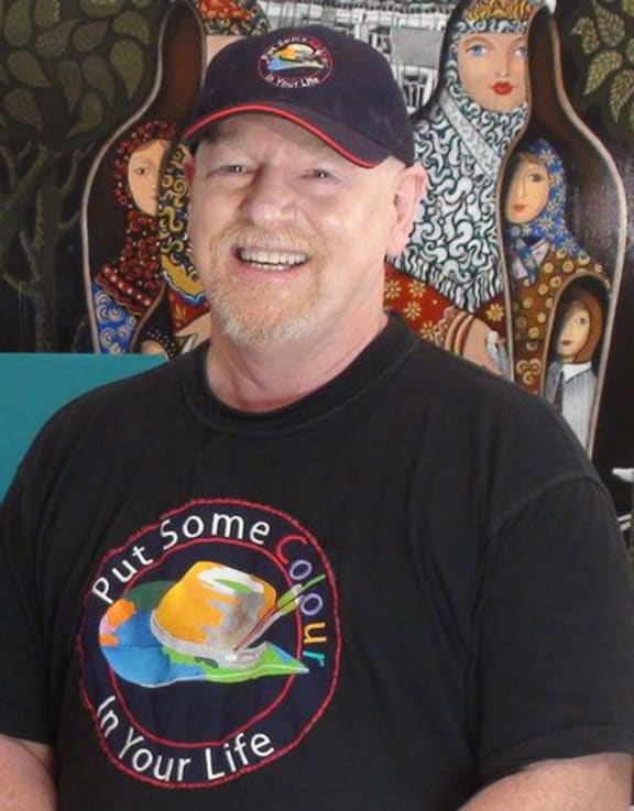 Artist and television presenter Graeme Stevenson.