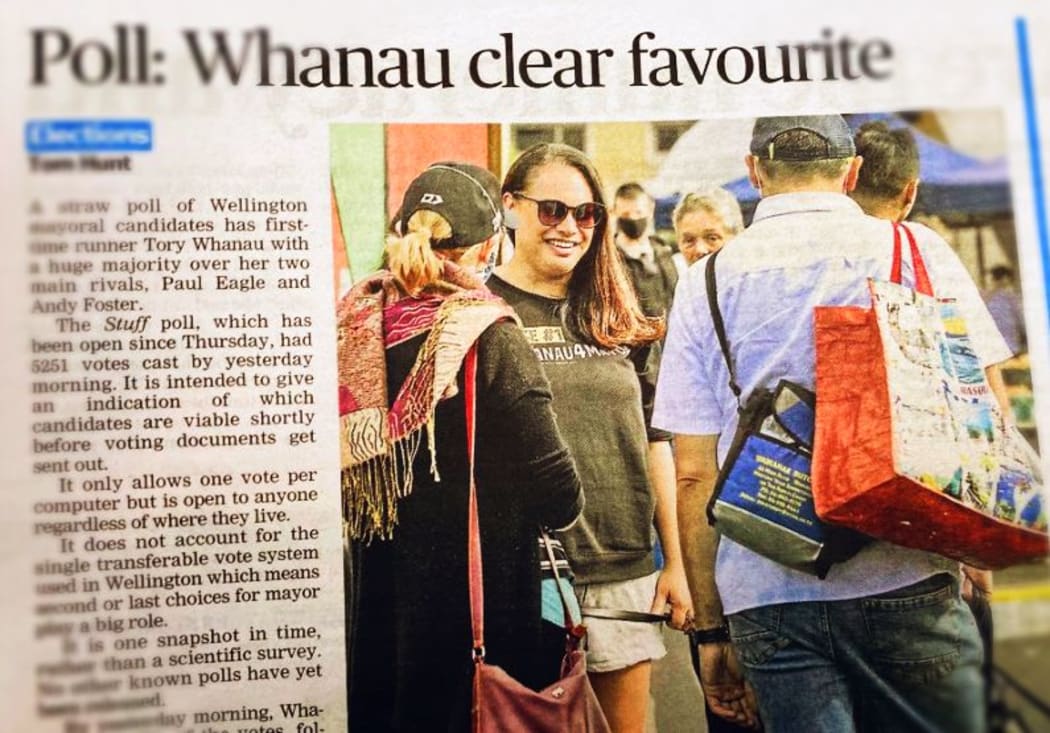 The Dominion Post's report on the result of its own "straw poll" on candidates for Mayor in the upcoming local elections.
