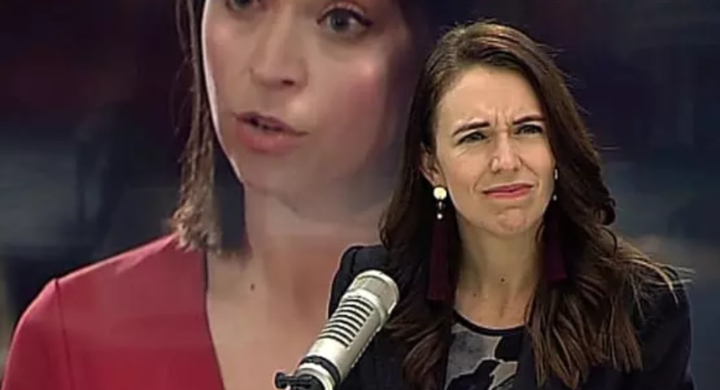 A Newshub image to illustrate its political editor telling the PM she's got hate speech proposals wrong.