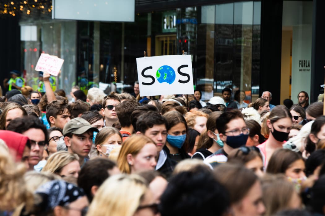 Another sign at the Auckland march.