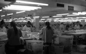A garment factory in China