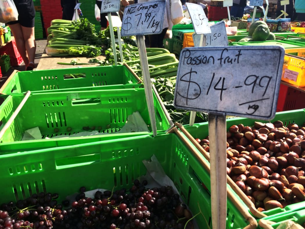 Wellington Sunday vegetable market.