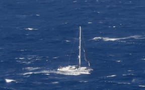 SV Platino pictured about 255km north of New Zealand.