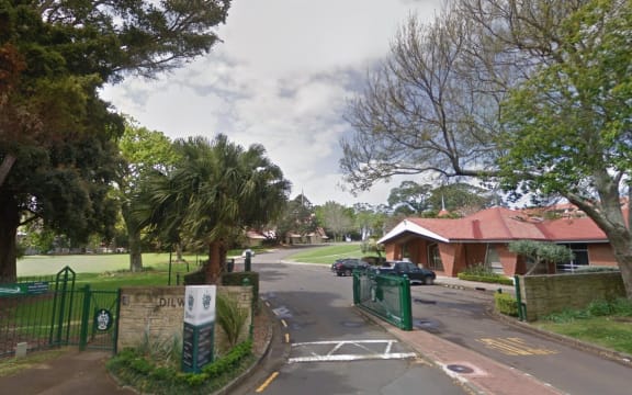 The gate to Dilworth School.