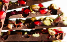 Almost sugar free Chocolate Bark