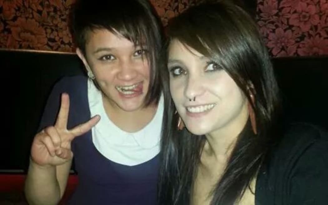 Warriena Wright, known as Rrie (right) with sister Reza.