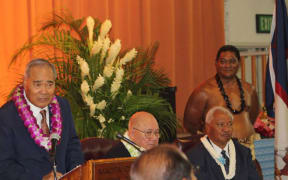Lolo Moliga at the 2019 Fono opening.