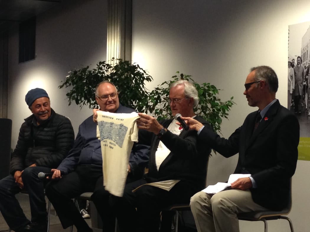 Cyril Chapman, Vivian Hutchinson, David Williams and Facilitor/Curator Paul Diamond.