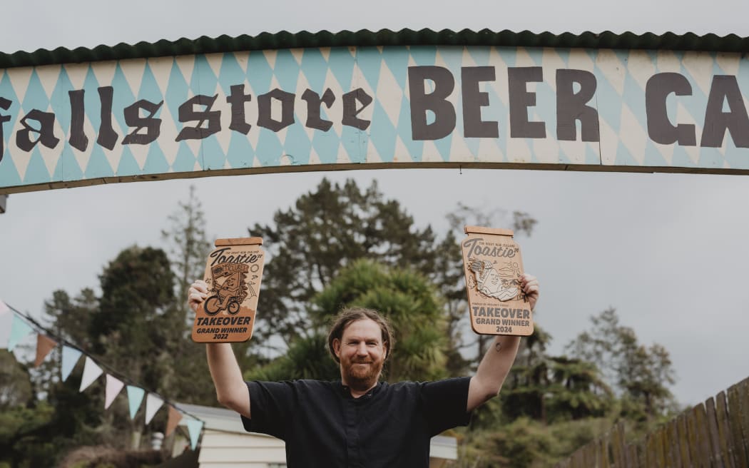 It's the second time Johns has won the Great New Zealand Toastie Takeover - his past creation 'Get Smoked, Pickled + Toasted' took out the 2022 competition.