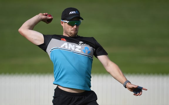 Henry Nicholls at Black Caps training.